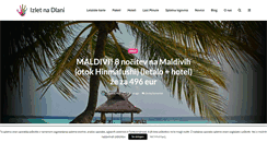 Desktop Screenshot of izletnadlani.com